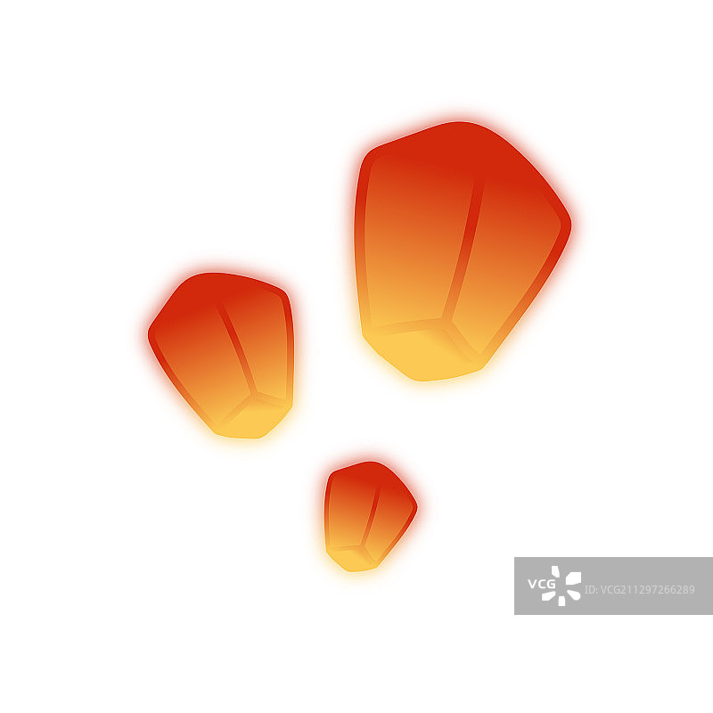 白色背景孔明灯适量插画标志壁纸图片素材