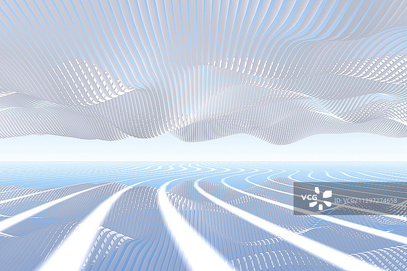 3D抽象线条空间背景图片素材