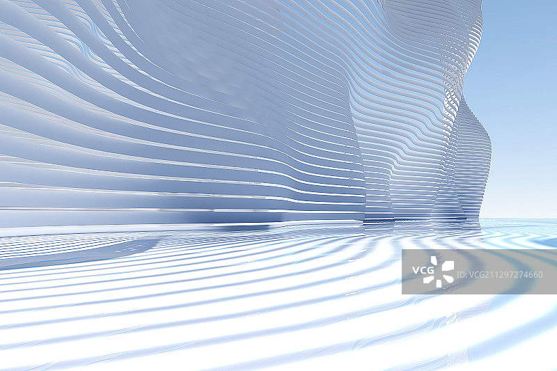 3D抽象线条空间背景图片素材