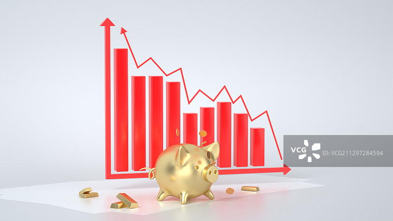 C4D金融理财股市背影图片素材