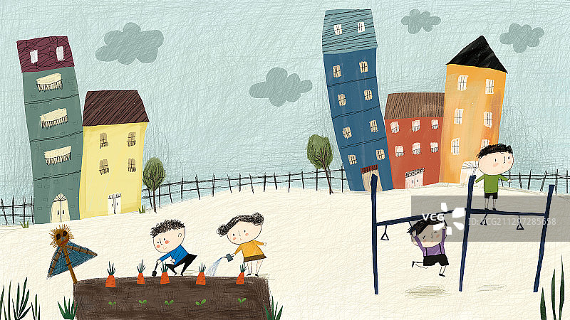 儿童户外活动图片素材