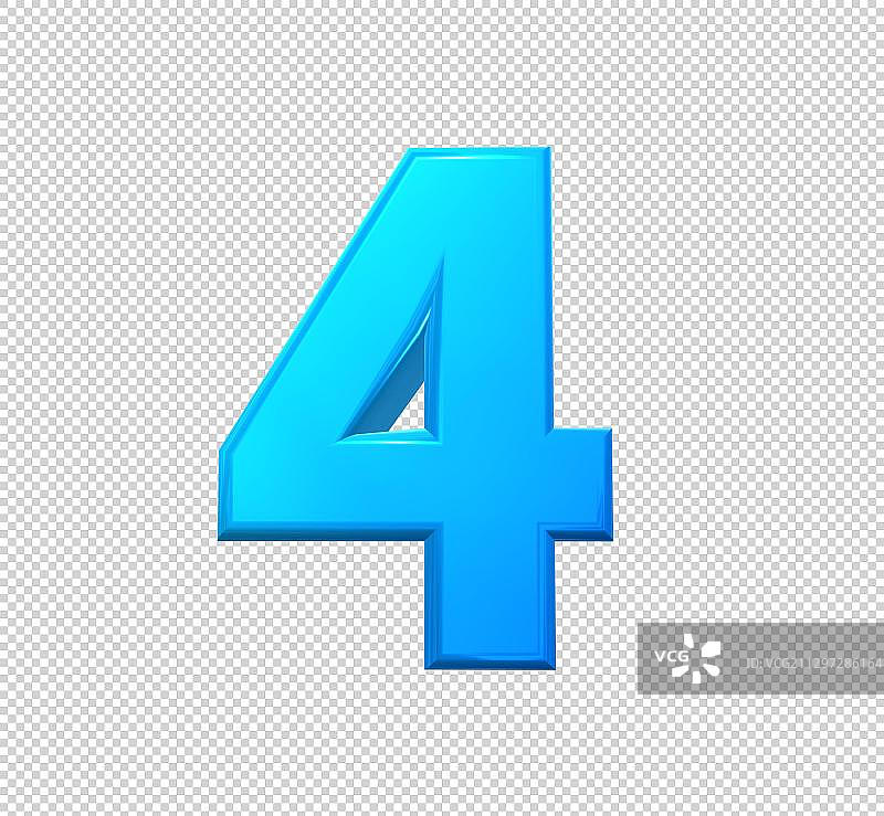 数字4图片素材