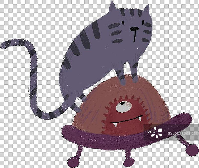 猫咪飞船图片素材