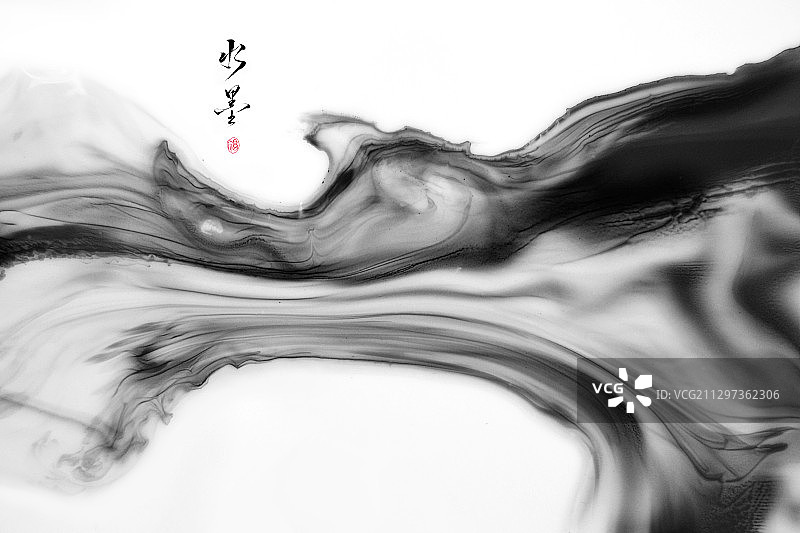 抽象水墨扩散流动纹理效果素材图片素材