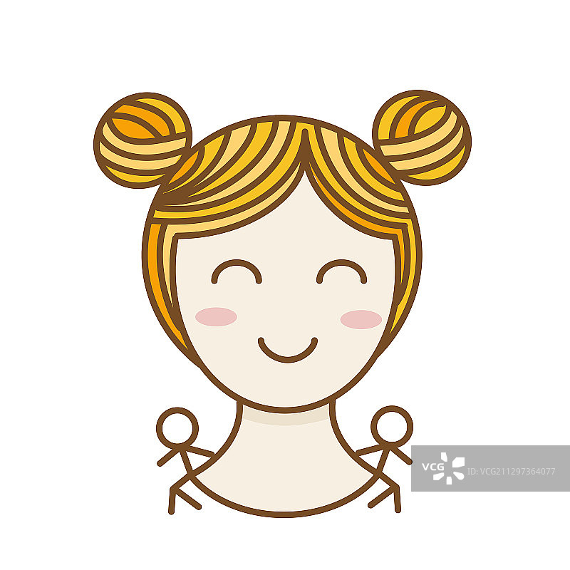 双子座女孩图片素材