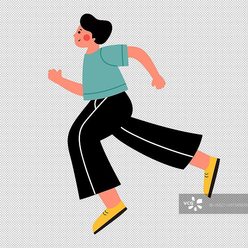 奔跑的青年图片素材