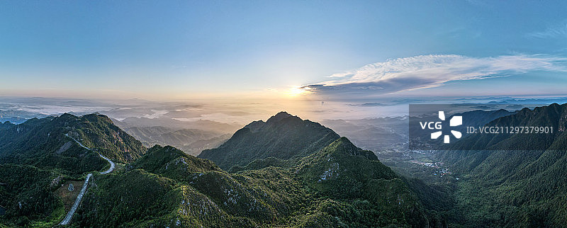 阴那山航拍图片素材