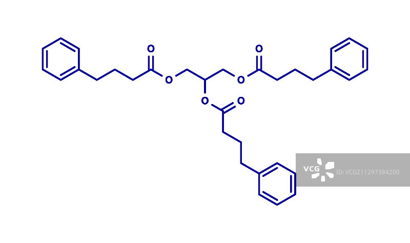 甘油苯丁酸酯尿素循环紊乱药物分子图片素材
