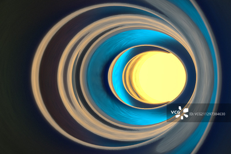 抽象多彩的通道 3D渲染图片素材