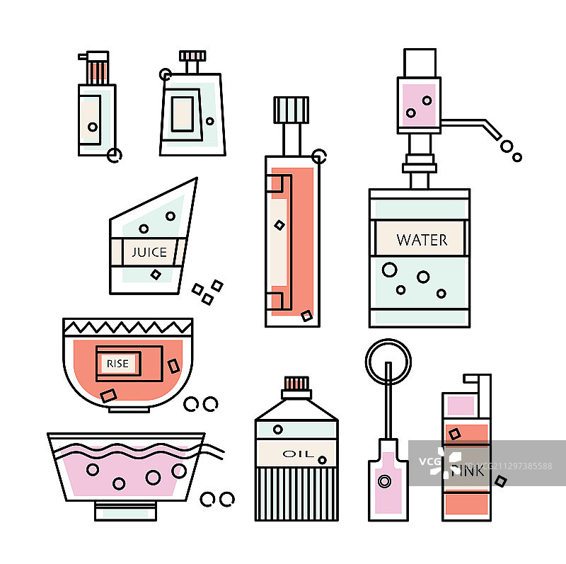 MBE小图标-瓶瓶罐罐图片素材