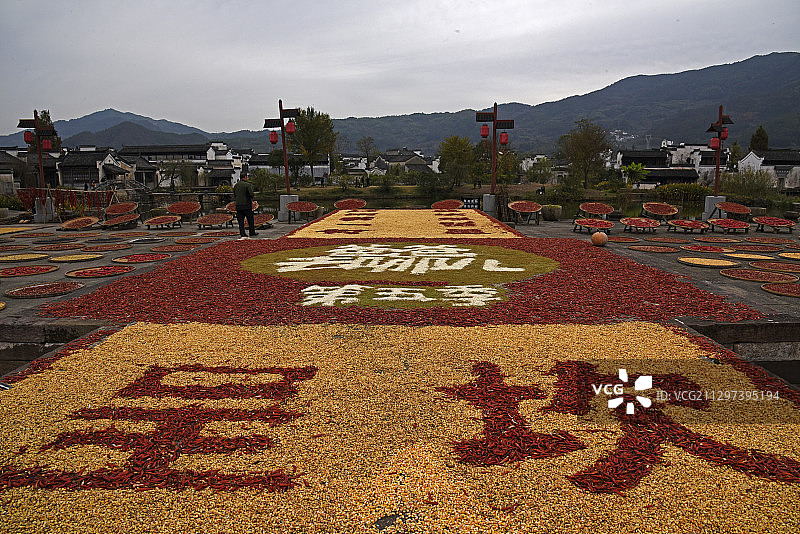 “八卦村”古徽州呈坎村图片素材