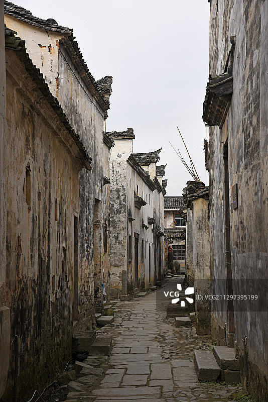 “八卦村”古徽州呈坎村图片素材