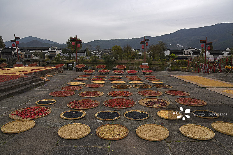 “八卦村”古徽州呈坎村图片素材