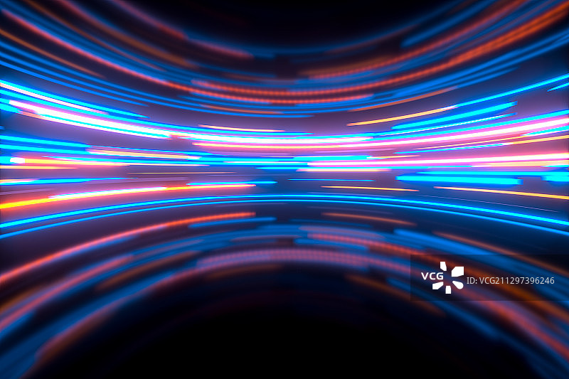 绚丽渐变光效背景 3D渲染图片素材