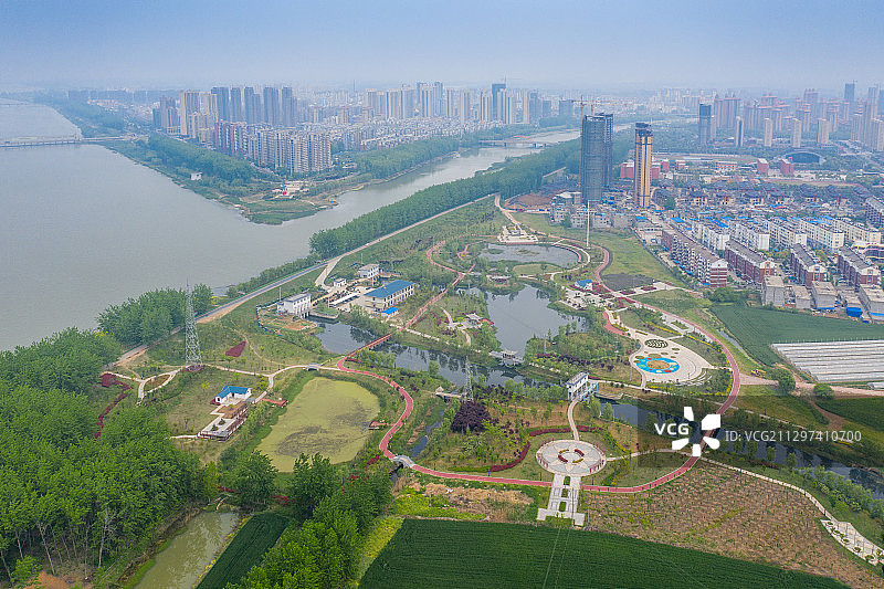 安徽省蚌埠市五河县龙湖公园图片素材