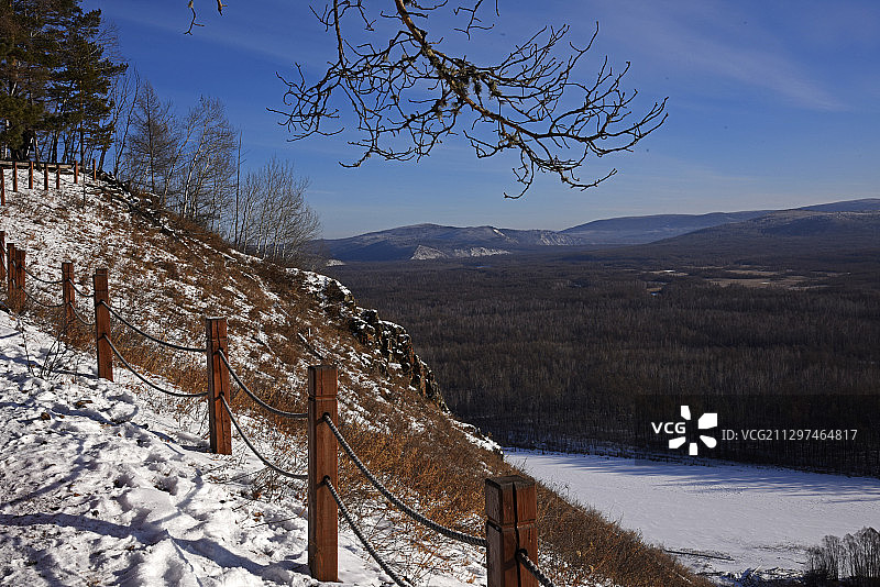 内蒙最北端——呼伦贝尔根河市满归镇图片素材