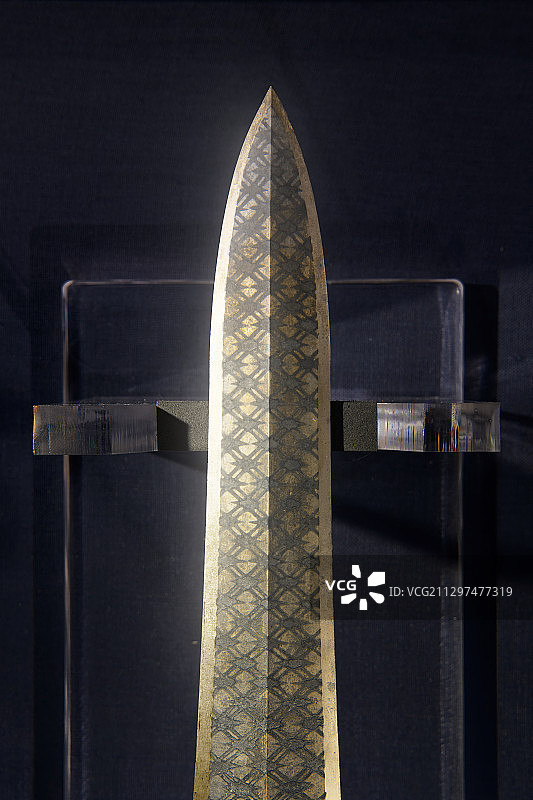 越王勾践剑国家一级文物，天下第一剑，湖北省博物馆收藏图片素材