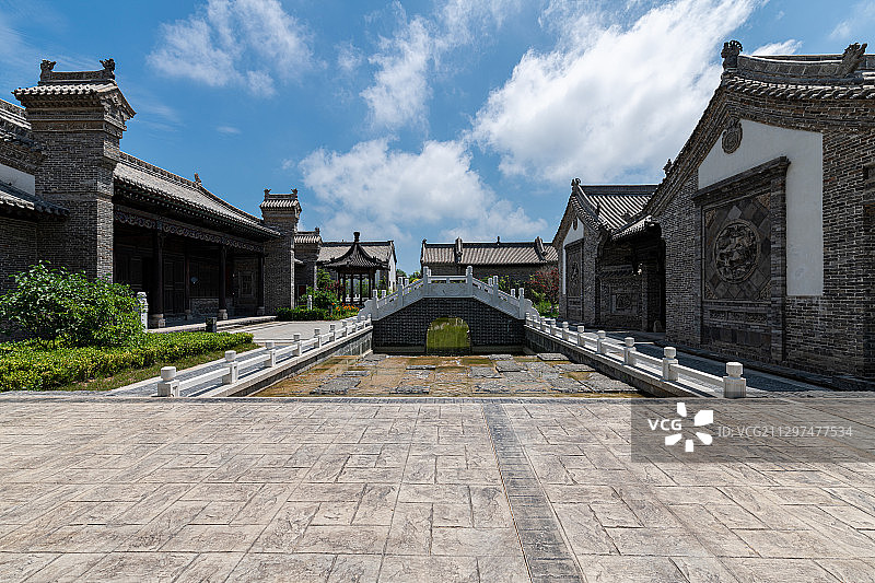 北方民居古建筑景观图片素材