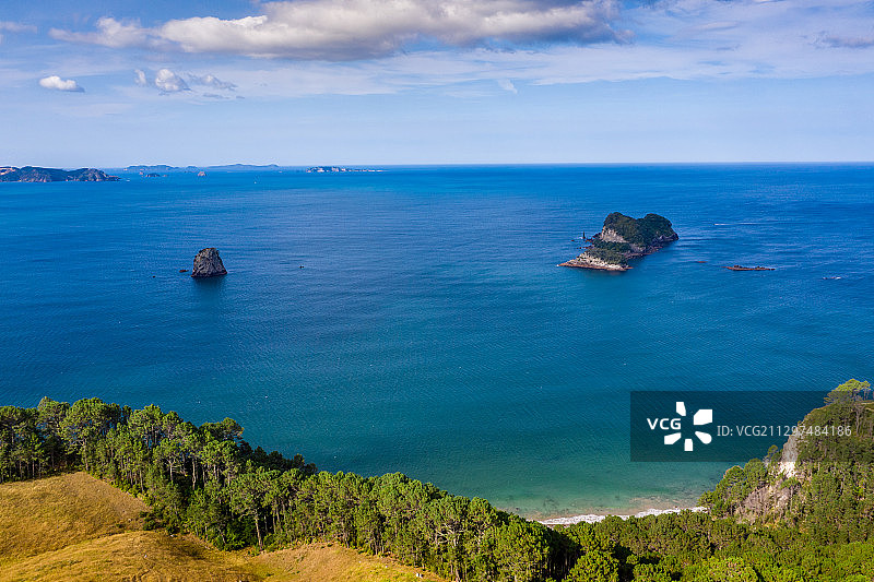 新西兰北岛教堂湾航拍风光图片素材