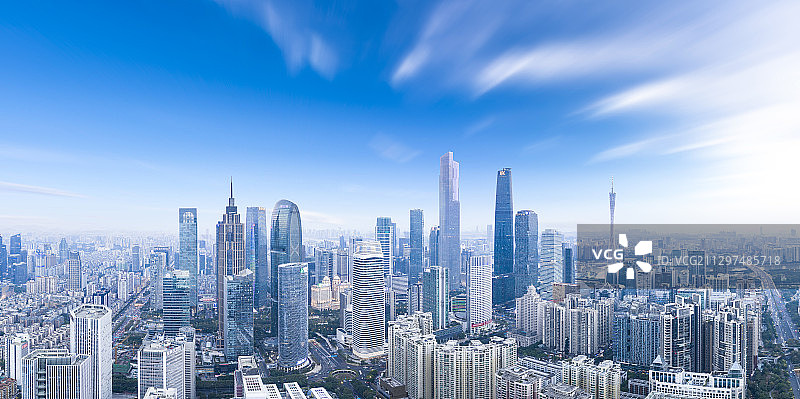 广州城市天际线图片素材