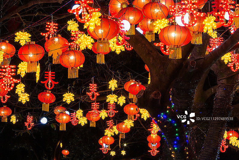 春节灯笼图片素材