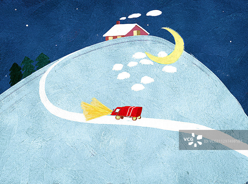 孤独的世界儿童油画图片素材