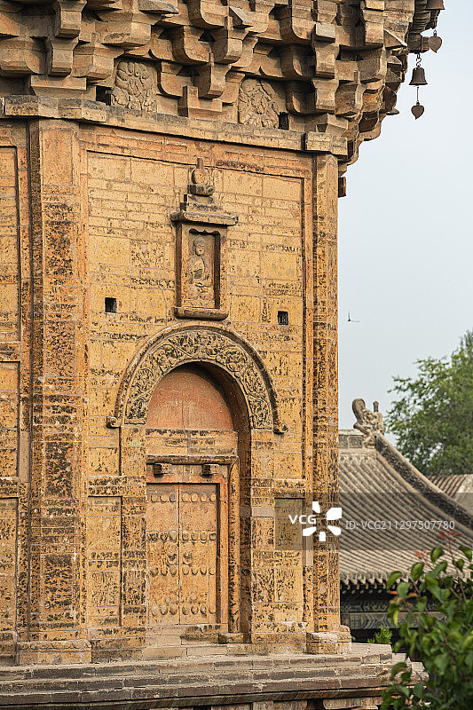 山西浑源圆觉寺古建筑景观图片素材