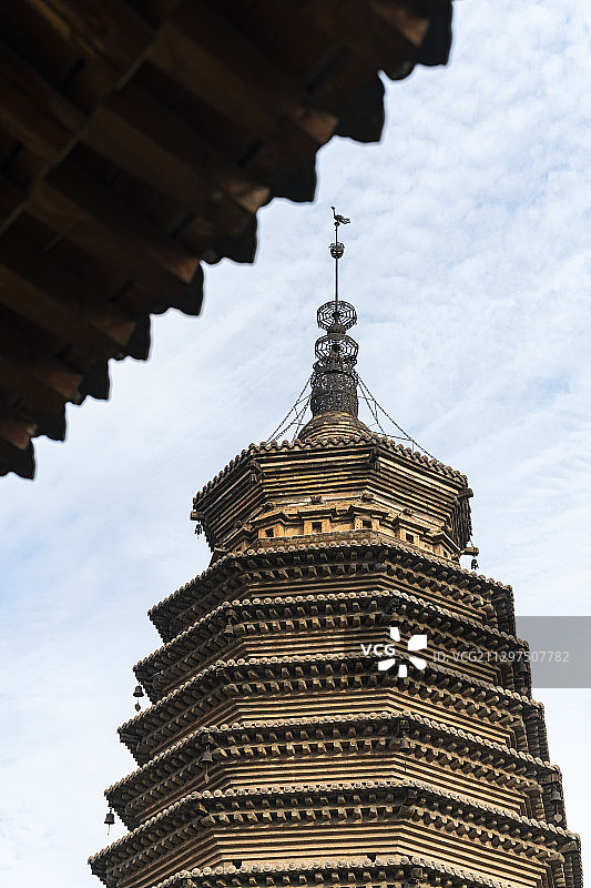 山西浑源圆觉寺古建筑景观图片素材
