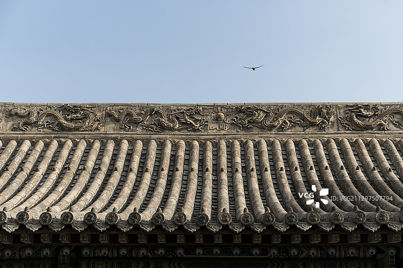 山西浑源圆觉寺古建筑景观图片素材