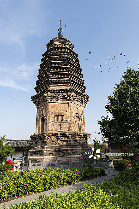 山西浑源圆觉寺古建筑景观图片素材
