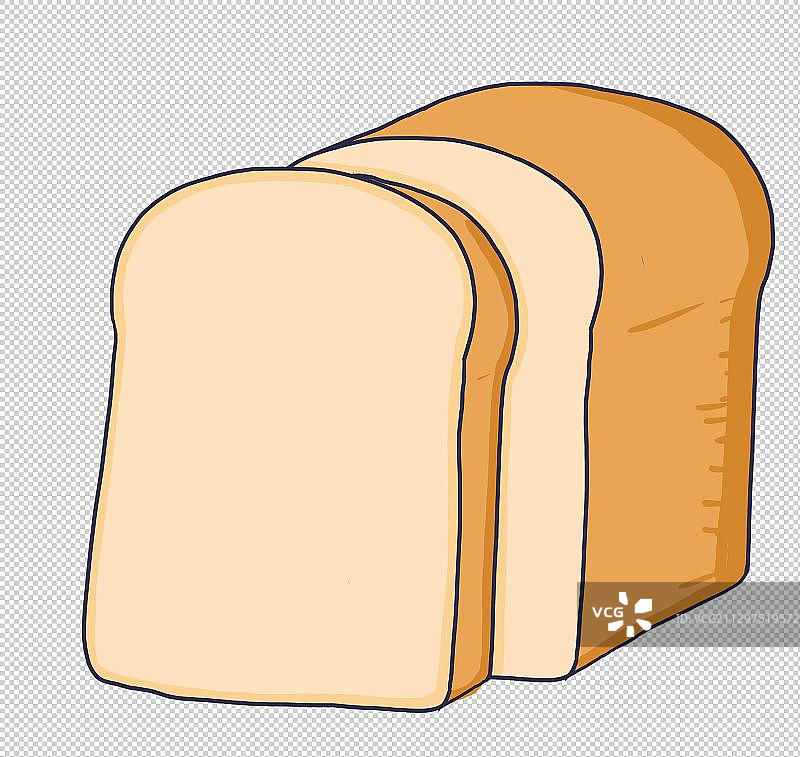 元素：手绘面包图片素材