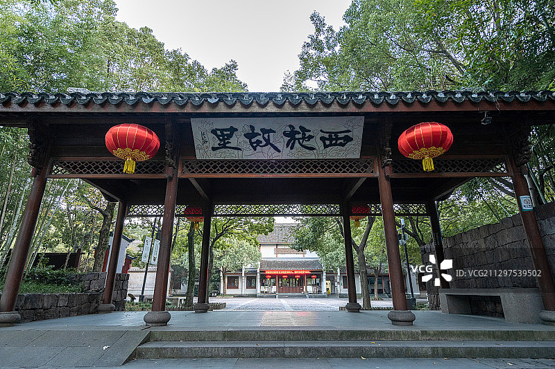 西施故里+浙江省绍兴市诸暨市西施故里景区图片素材