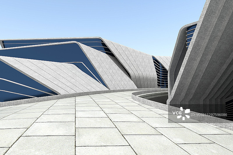 3D城市广场背景图片素材