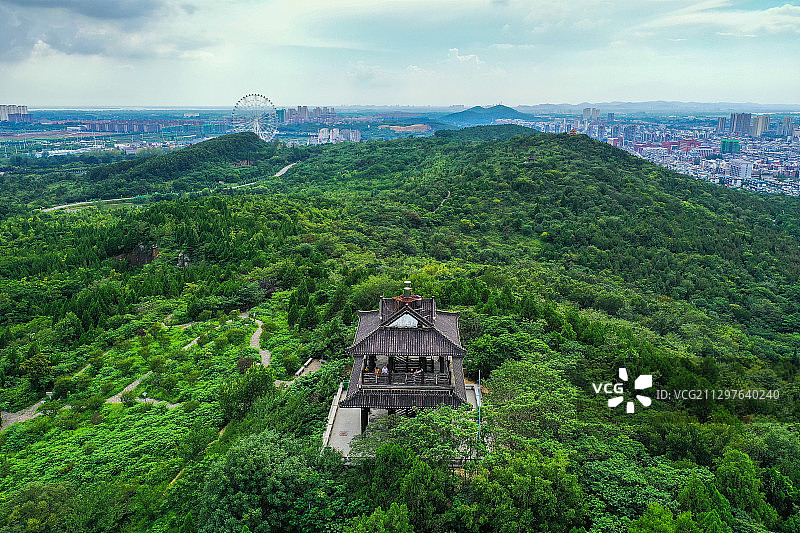 舜耕山+安徽省淮南市田家庵区舜耕山风景区图片素材
