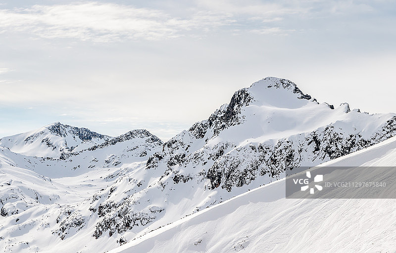 保加利亚班斯科雪山风光图片素材