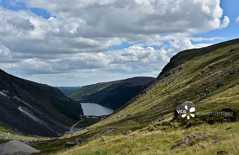 爱尔兰拉斯德拉姆的壮丽山景图片素材