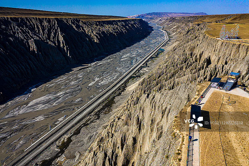 新疆独山子大峡谷风光图片素材