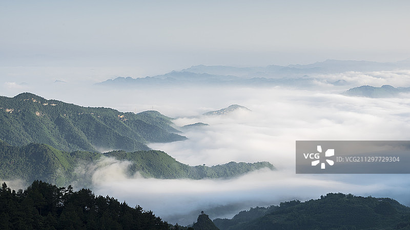 夏季重庆万盛黑山云海图片素材