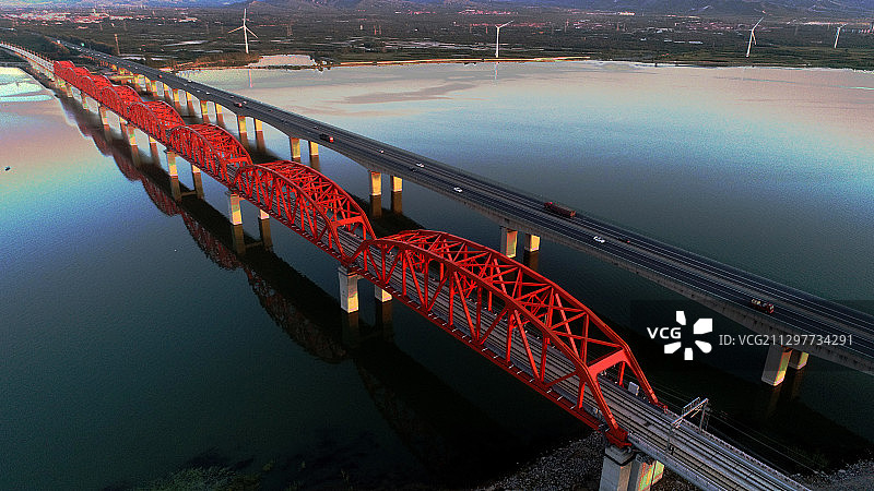 2020年9月5日拍摄位于河北省张家口市怀来县的官厅水库风光图片素材