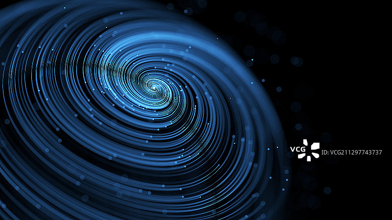 漩涡向上生长的粒子线条图片素材