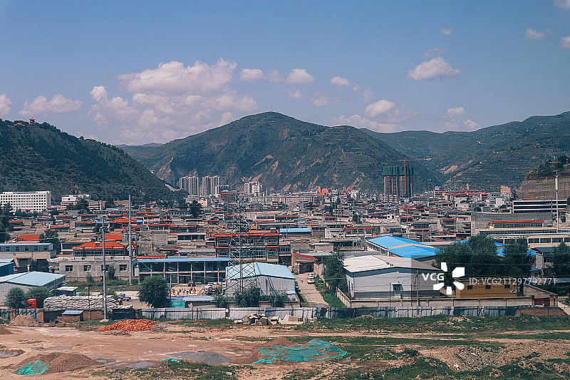 兰渝铁路沿线风光图片素材
