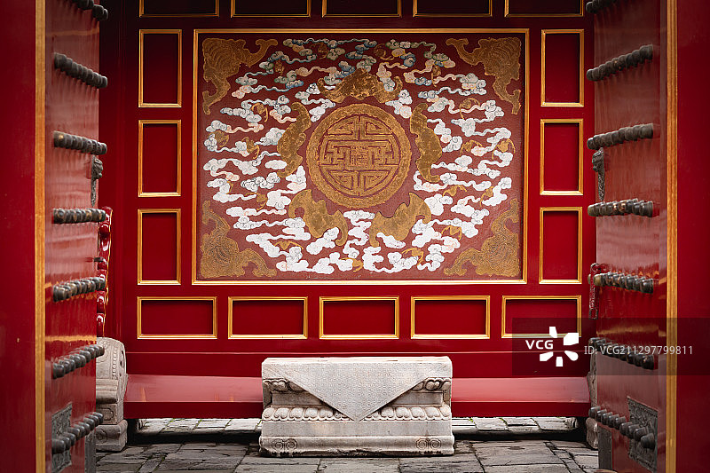 2020年8月19日，北京故宫博物院的皇家建筑。图片素材