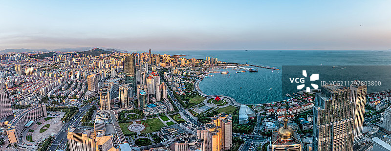 青岛东部商务区、五月风奥帆基地全景图片素材