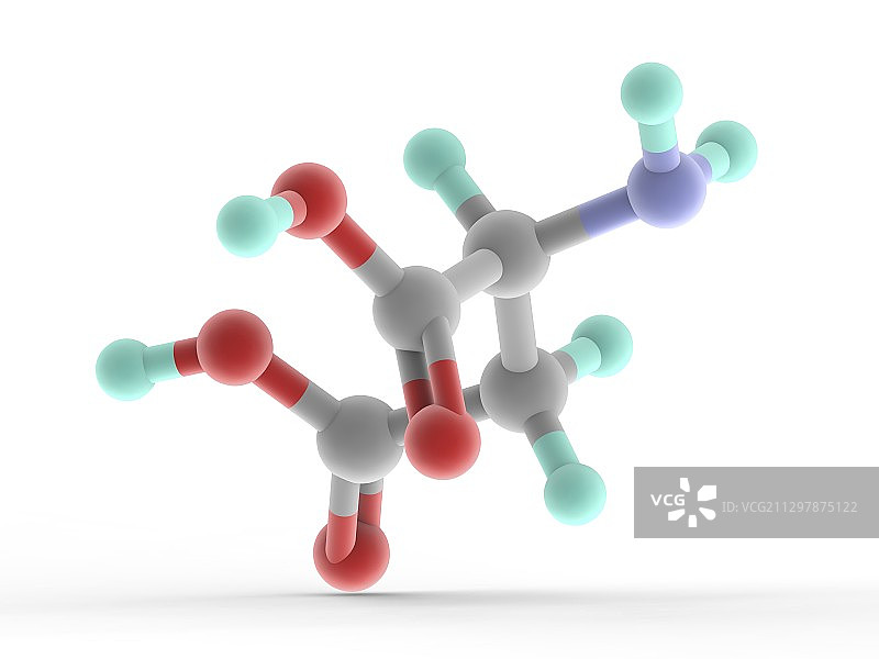 天冬氨酸分子图片素材