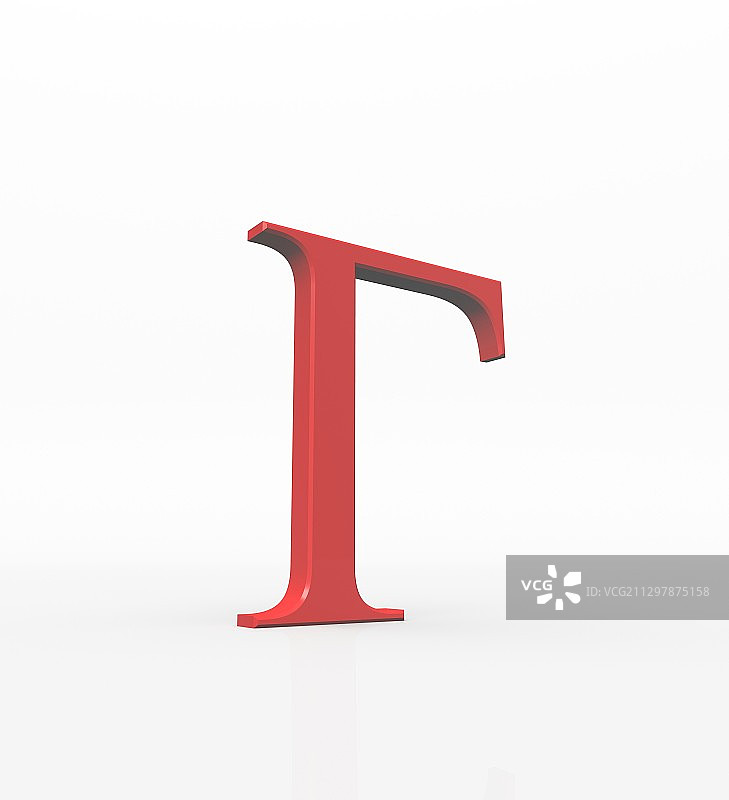 希腊字母Gamma大写图片素材