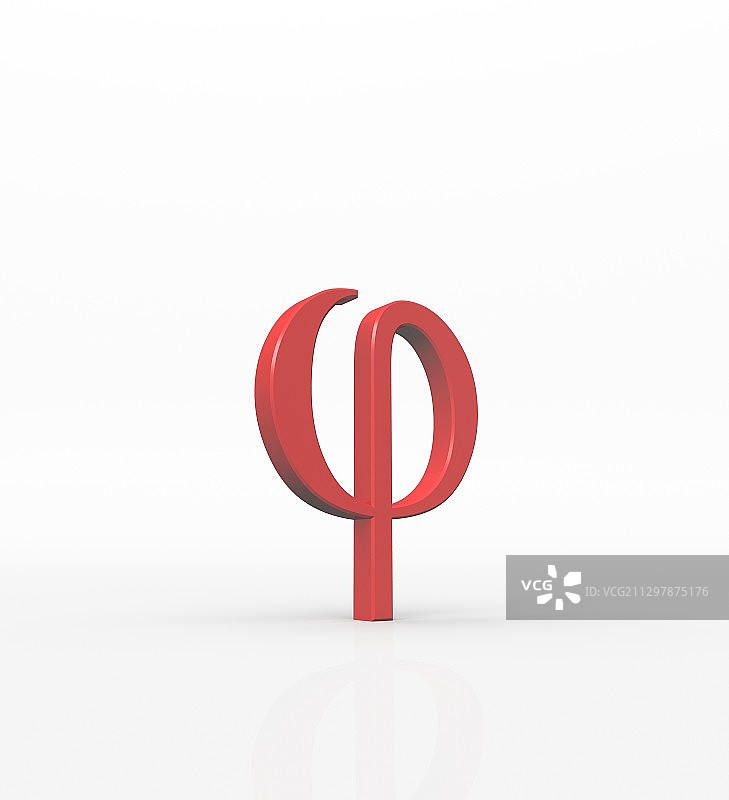 希腊字母Phi小写图片素材