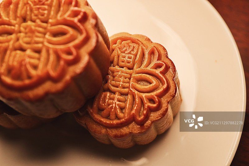 榴莲味月饼图片素材