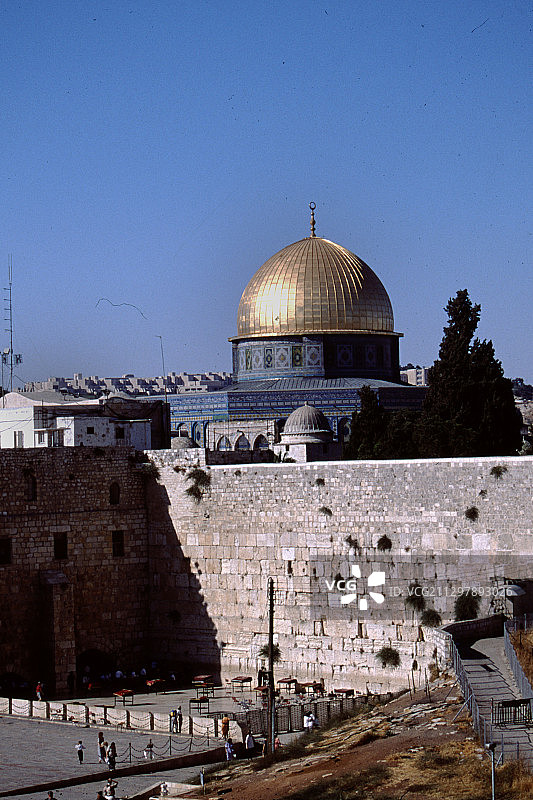 阿克萨清真寺和西墙图片素材