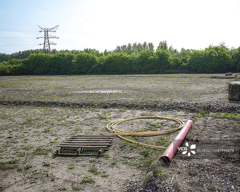 商业开发前的棕地清理图片素材