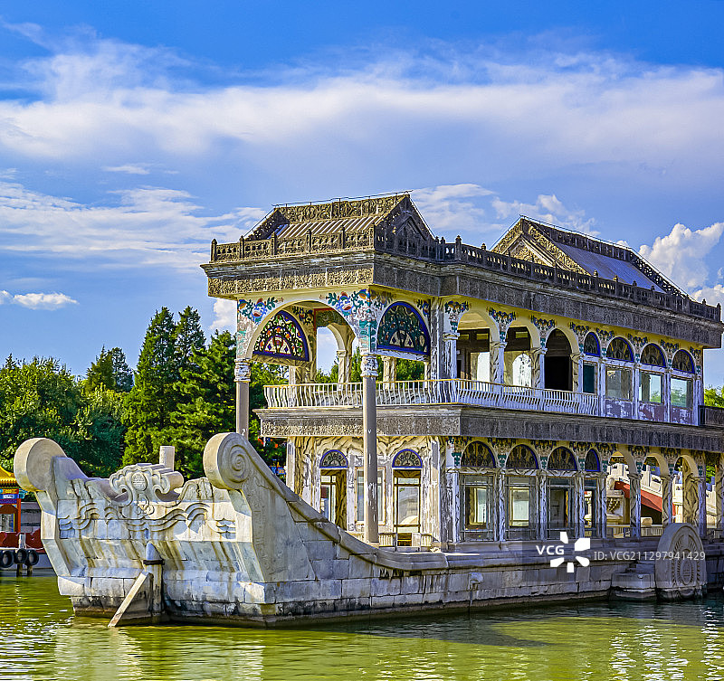 颐和园石舫图片素材